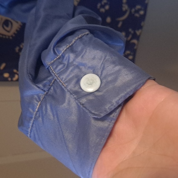 Men's 1970s Blue Nylon Jacket - Picture 3 of 7